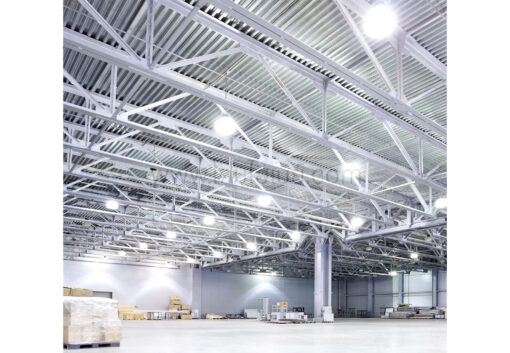 ภาพติดตั้งโคมไฮเบย์ LED 200W (วอร์มไวท์) IWACHI