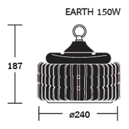 โคมไฮเบย์ LED 150W BEC EARTH