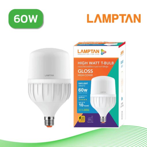 หลอดไฟ LED 60W LAMPTAN T-BULB GLOSS